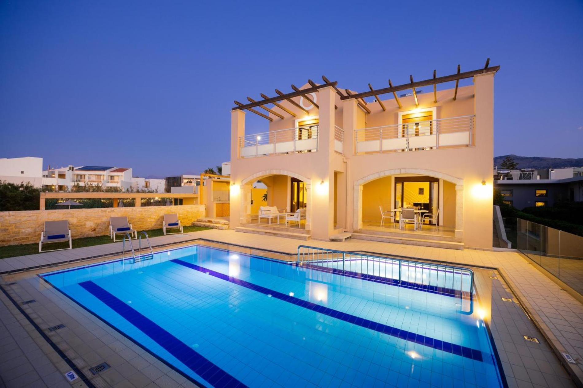 Villa Avra Rethymno  Bagian luar foto